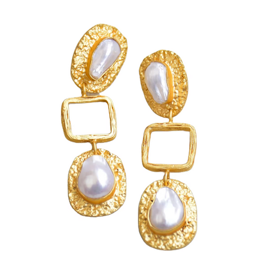 Reina  Earring Gold drop