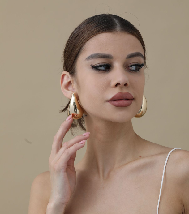 Gloria large Chunky Drop Earrings