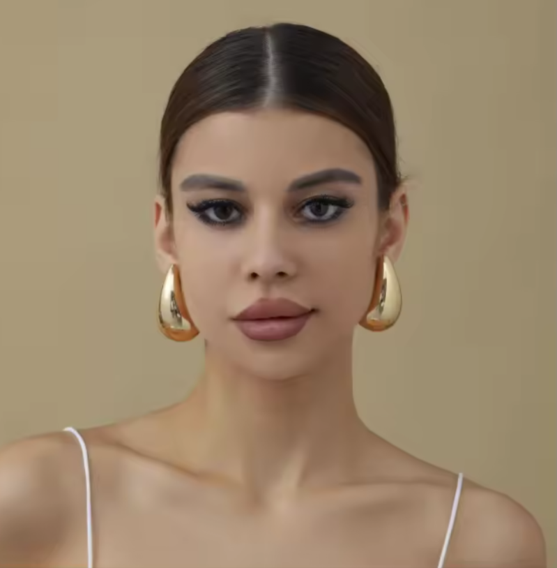 Gloria large Chunky Drop Earrings